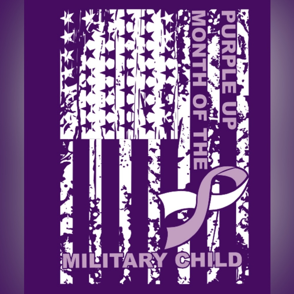 Purple up for Month of the Military Child T-shirt!